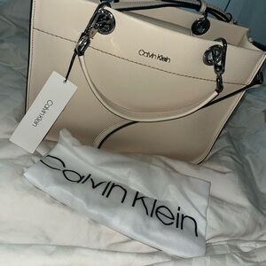 Calvin Klein Beige Satchel Bag